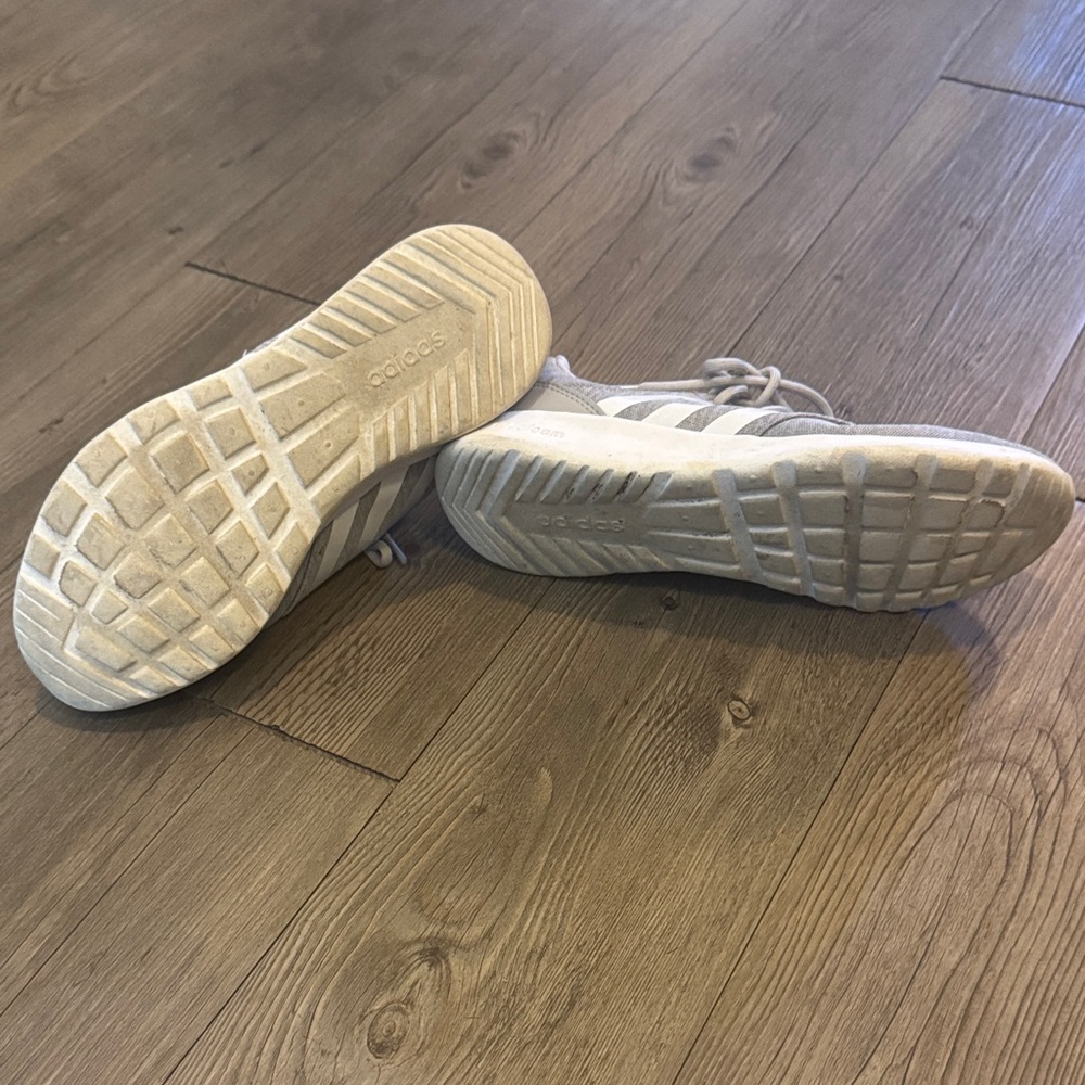 Adidas Womens Light Gray Athletic Shoes - Picture 2 of 4